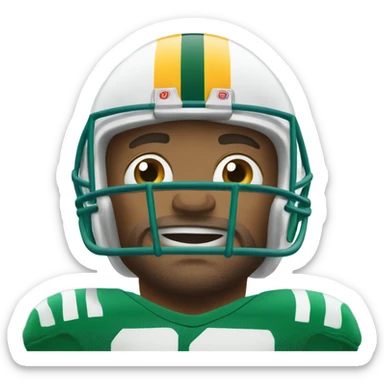 Missing a football field goal sticker