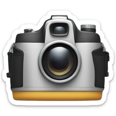 a camera chocked sticker