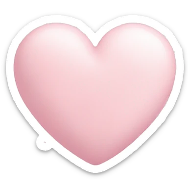 pastel pink heart sticker