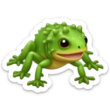 baby ajolote salamandra sticker