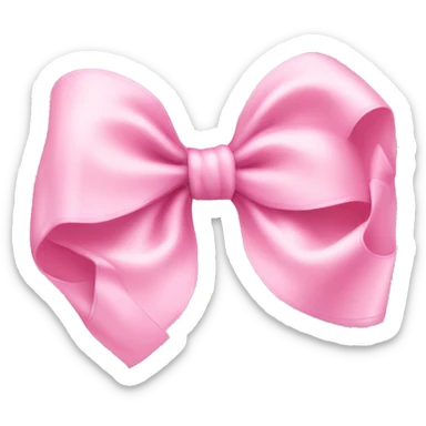 Baby pink bow sticker