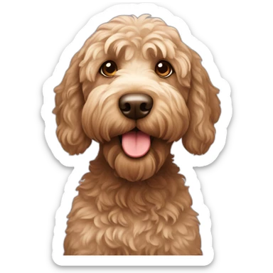 Labradoodle assis sticker
