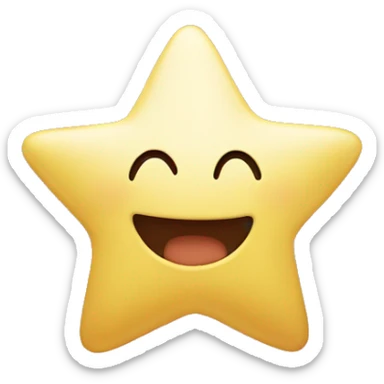 happy star sticker