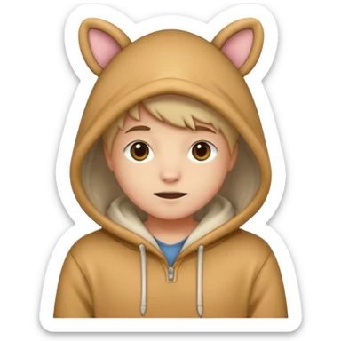 Animal Hoodie  sticker
