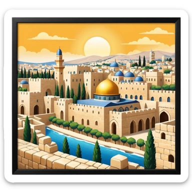 Jerusalem İsrael sticker