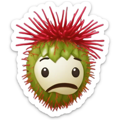 Rambutan with tudong sticker