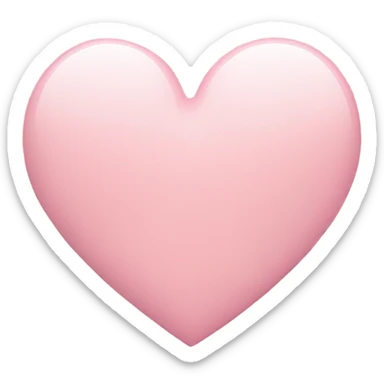 light pink heart sticker