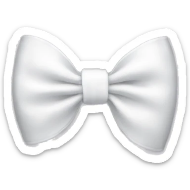 white bow sticker