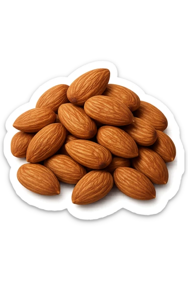 montagna di noci sbucciate, iperrealistici 4k sticker