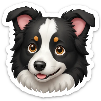 border collie playing sticker