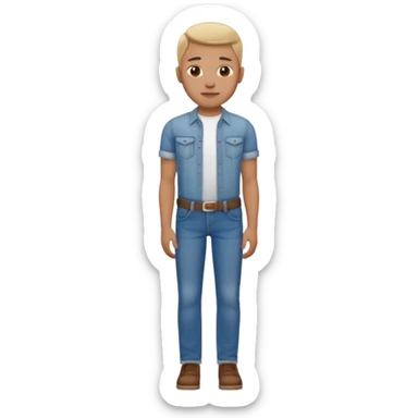 Use the following image but change the clothes to jeans and shirts sticker