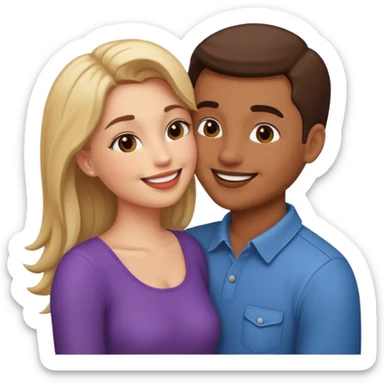 Lip kiss  bf gf sticker