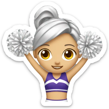 Cheerleader sticker
