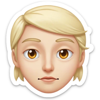 One eye squint sticker