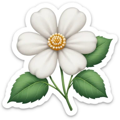 Cotton flower no fsce sticker
