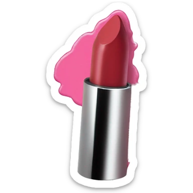 lipstick smudged on mirror sticker