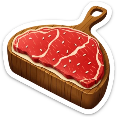 de a viande un steak sticker