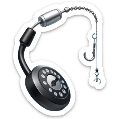 phishing maybe a phone and a hook somewhere? sticker