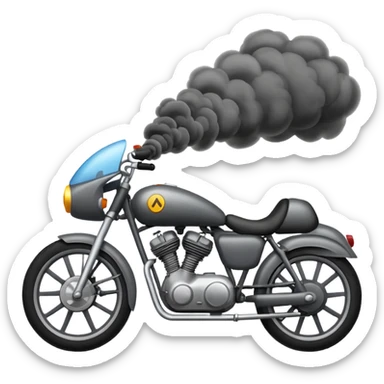 vehile pollution bike or car or lorry sticker