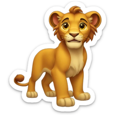 Simba sticker