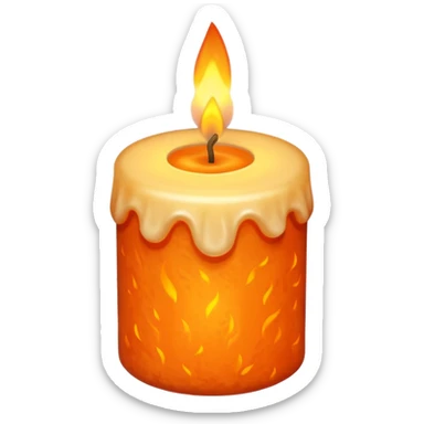 autumnal candle sticker