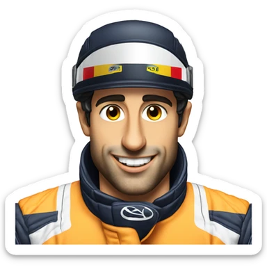 Daniel ricciardo formula 1 driver  sticker
