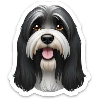 black-tibetan-terrier sticker