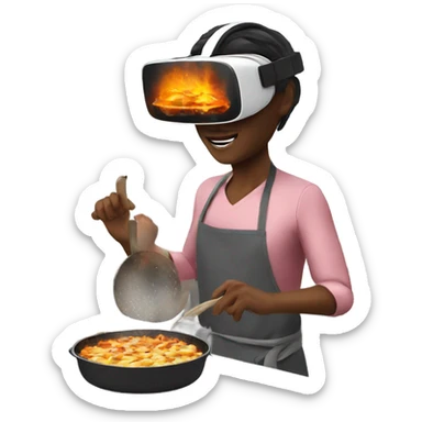 Cooking vr sticker