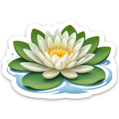 water liy sticker