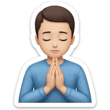 pray to the lord in the peace of our home sticker