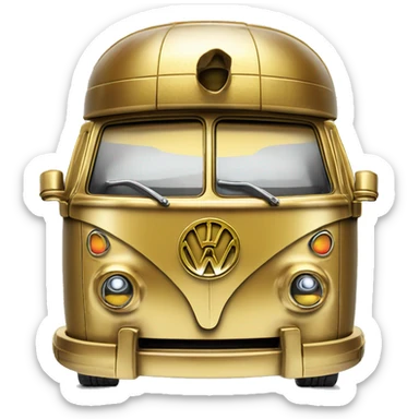 Hot wheels 1971 C-3po Volkswagen caravan  sticker