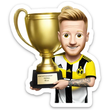 Marco Reus with trophy  sticker