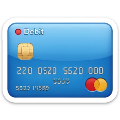 Debit card emoji sticker