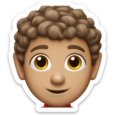 Elf on the shelf with brown hair sticker