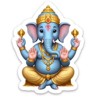 Ganesha hindu elephant sticker