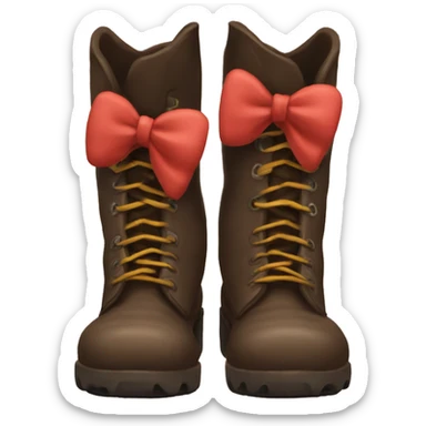 Ugh boots with a bow sticker