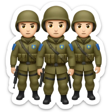 Ukrainian intelligance agency warrior men company group team one sticker