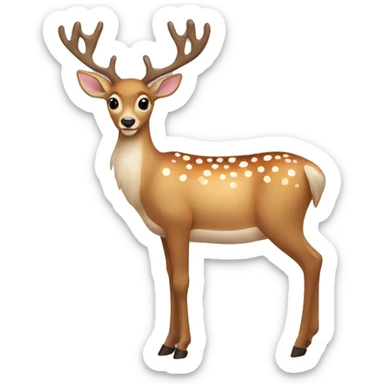 christmas deer sticker