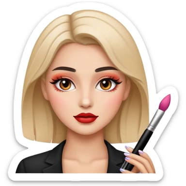 Rate beauty makeup cool sticker