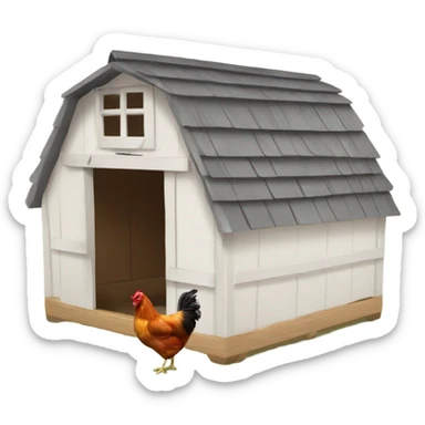 Farmhouse Chicken coop sticker