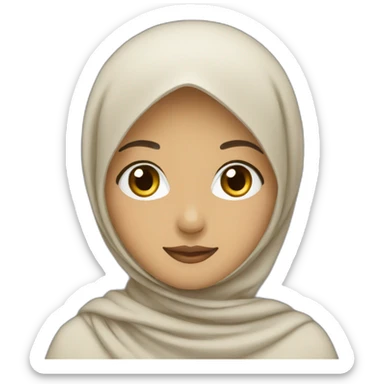 Hijab malay female  sticker