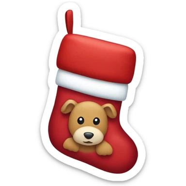 Cute Christmas stocking sticker