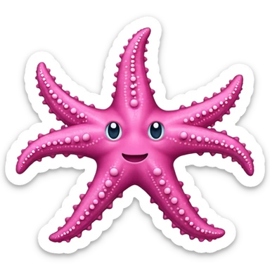 Sea star pink  sticker
