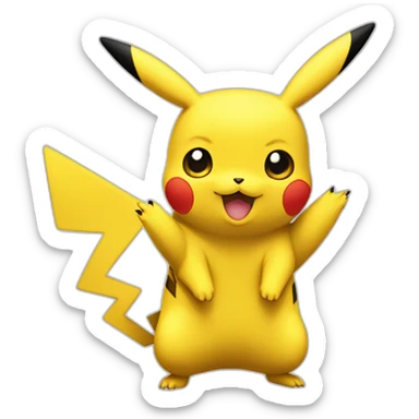 Pikachu tir à l'arc sticker