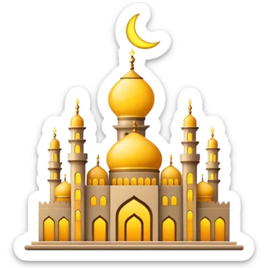 Ramadan lights construction  sticker