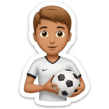 A country singer holding a soccer ball sticker