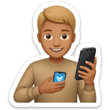 learning reading phone on tiktok sticker