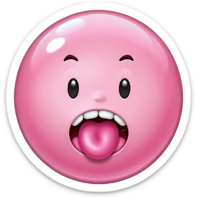 Chicle rosado sticker