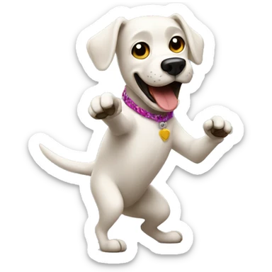 Perro bailando Macarena  sticker