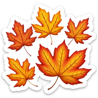 the fall season, sticker